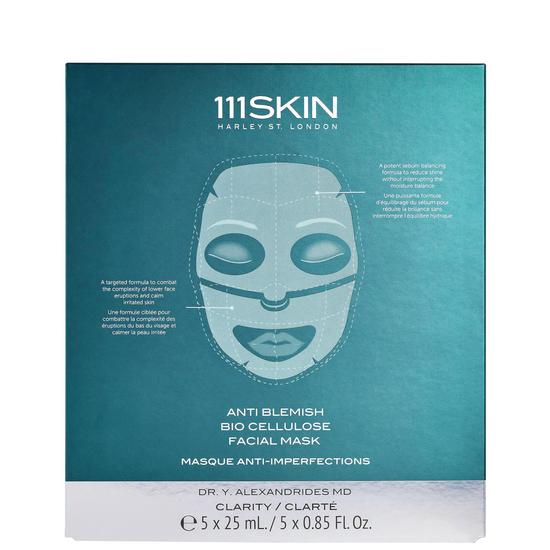 111SKIN Anti Blemish Bio Cellulose Facial Mask 5 x 25ml