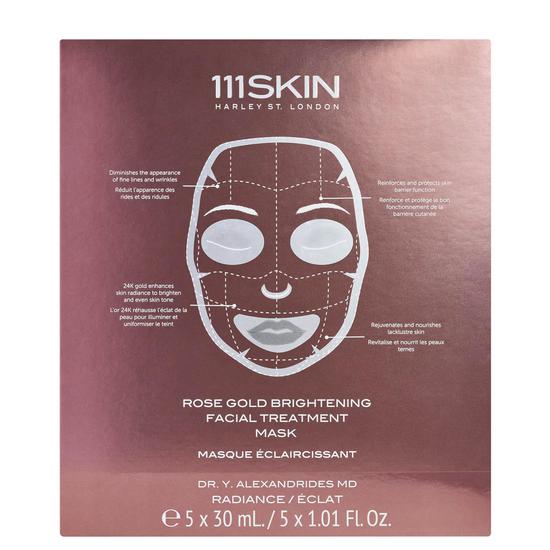 111SKIN Rose Gold Brightening Facial Treatment Mask 5 x 30ml