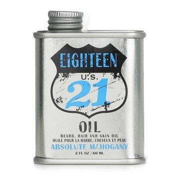 18.21 Man Made Beard, Hair & Skin Oil Absolute Mahogany