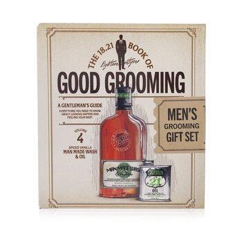 18.21 Man Made Book Of Good Grooming Gift Set Volume 4: Spiced Vanilla