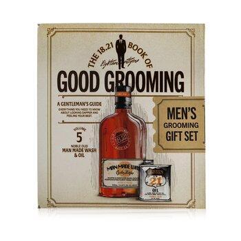 18.21 Man Made Book Of Good Grooming Gift Set Volume 5: Noble Oud 2pcs
