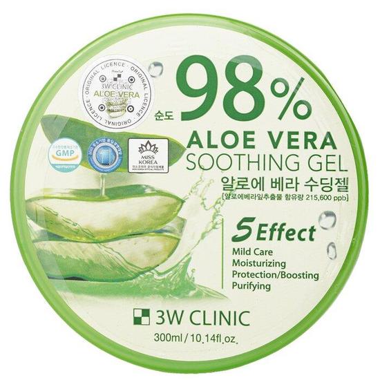 3W Clinic 98% Aloe Vera Soothing Gel 300ml