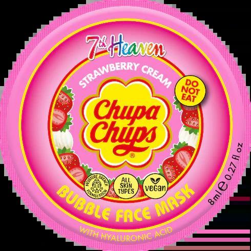 7th Heaven Chupa Chups Strawberry Cream Bubble Mask