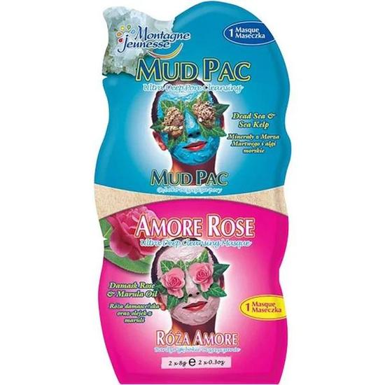 7th Heaven Mud Pac/Amore Rose Duo Masques