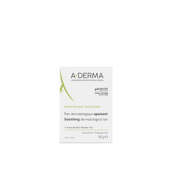 A-Derma Dermatological Soothing Cleansing Bar Fragance-Free 100g