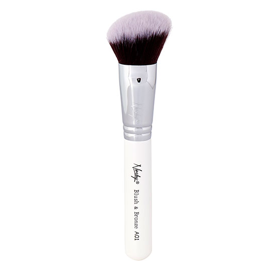 Nanshy A01 Blush & Bronze Angled Brush Pearlescent White