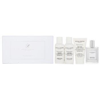 Acca Kappa White Moss Gift Set: 1x Eau De Cologne 50ml, 1x Shower Gel 100ml, 1x Body Lotion 100ml, 1x Hand Cream 75ml