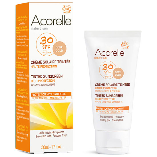 Acorelle Organic Tinted SPF30 Sunscreen Gold