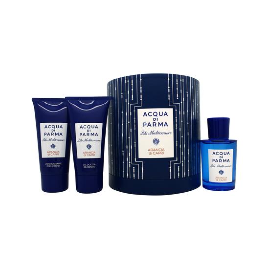 Acqua Di Parma Arancia Di Capri Gift Set 100ml Eau De Toilette 75ml Hand & Body Wash 75ml Hand & Body Lotion