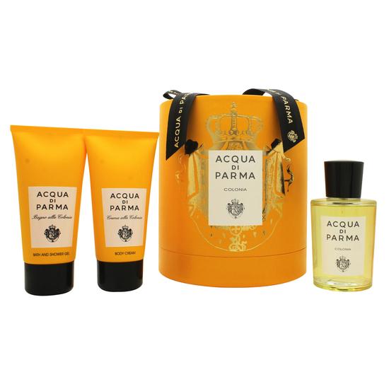 Acqua Di Parma Colonia Gift Set 100ml Eau De Cologne + 75ml Shower Gel + 75ml Body Cream