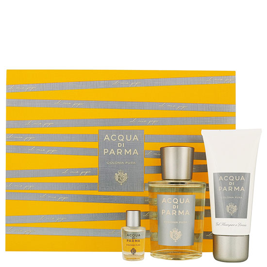 Acqua di Parma Colonia Pura Eau De Cologne Natural Spray Gift Set 100ml