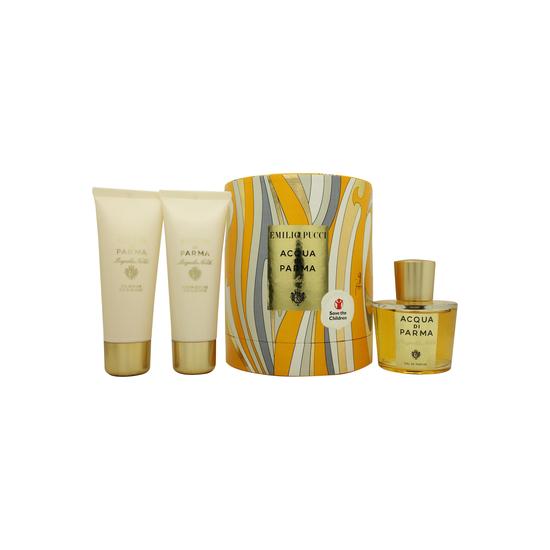 Acqua Di Parma Magnolia Nobile Gift Set 100ml Eau De Parfum + 75ml Shower Gel + 75 Body Creme