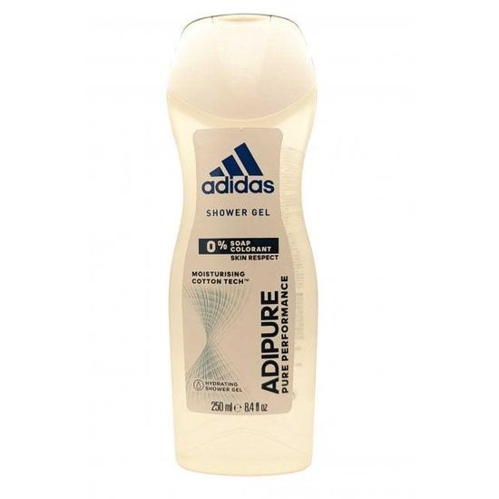 Adidas Adipure Shower Gel Hydrating Moisturising 0% Soap 250ml