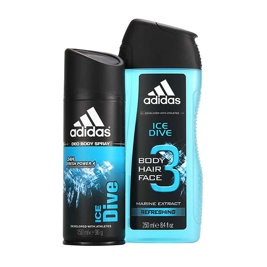 Adidas Ice Dive 3 in 1 Gel Duo Gift Set