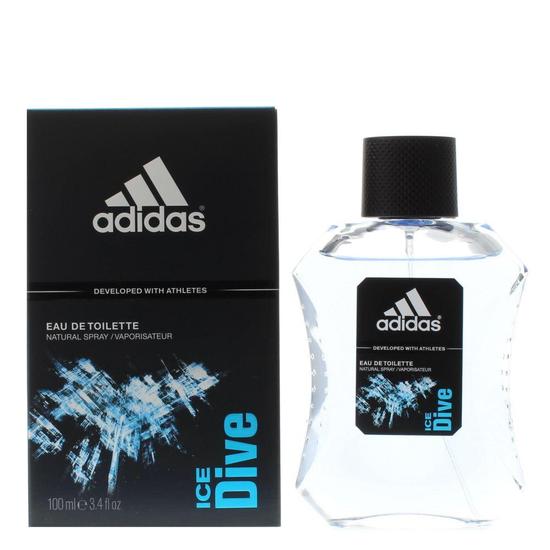 Adidas Ice Dive Eau De Toilette 100ml Spray For Him NEW. Men's Eau De Toilette 100ml