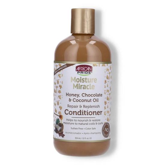 African Pride Moisture Miracle Honey, Chocolate & Coconut Oil Conditioner 354ml