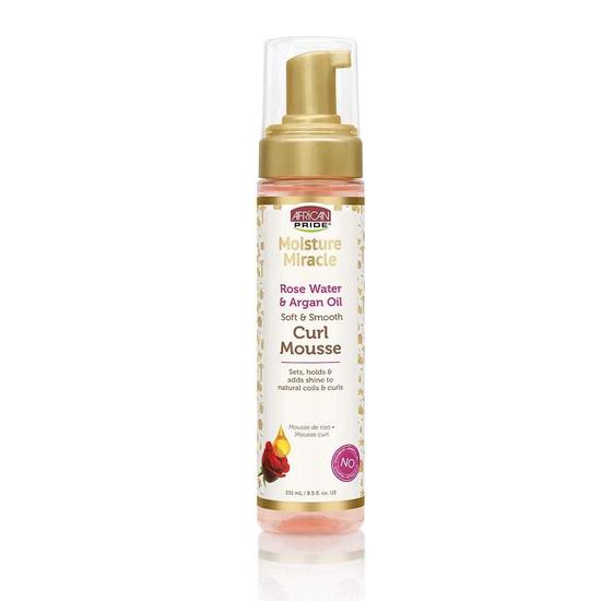 African Pride Moisture Miracle Rose Water & Argan Oil Curl Mousse