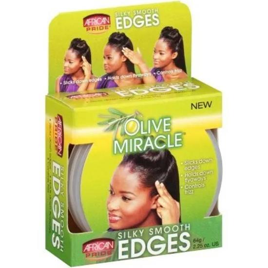 African Pride Olive Miracle Silky Smooth Edges 2.25oz