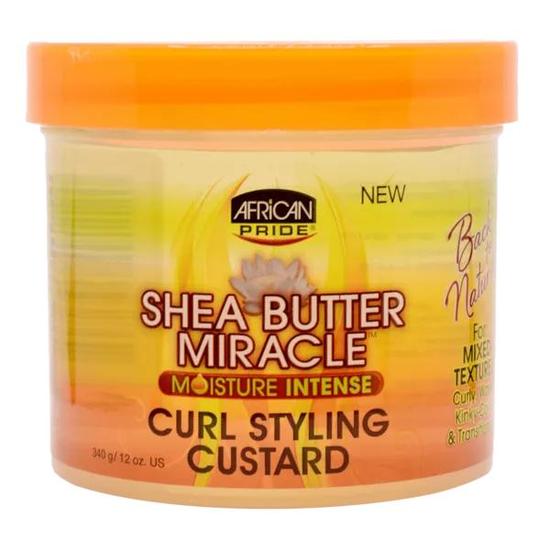 African Pride Shea Butter Miracle Moisture Intense Curl Styling Custard 340g