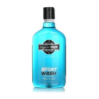 Agadir Argan Oil Men Active Recharge Hair & Body Sport Wash 508ml