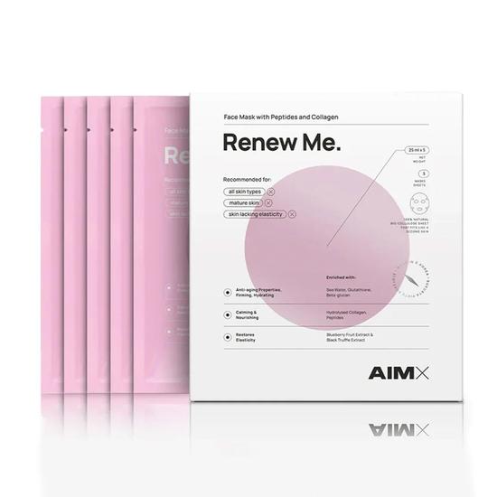 AimX Sheet Mask With Peptides & Collagen "renew Me"