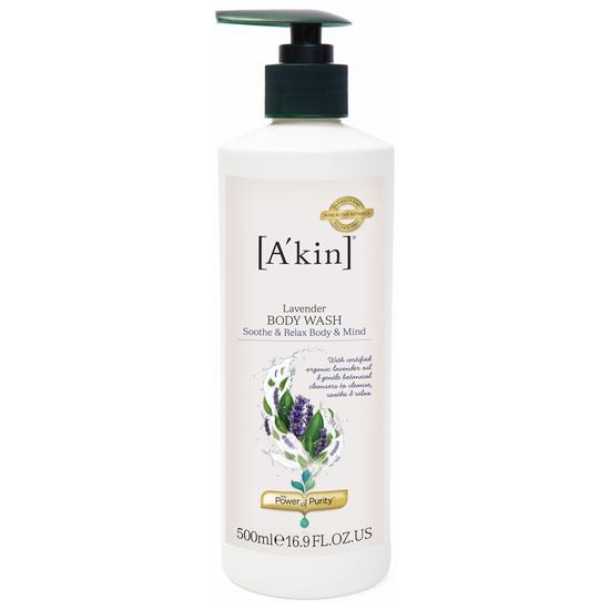 A'kin Aromatherapy Body Wash Lavender 500ml