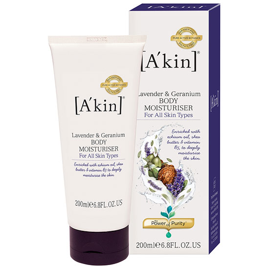A'kin Lavender & Geranium Body Moisturiser
