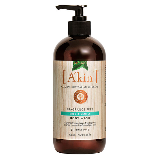 A'kin Uniquely Pure Very Gentle Body Wash Unscented