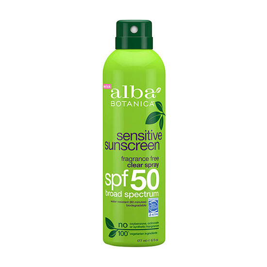 Alba Botanica Fragrance Free Clear Spray SPF50 177ml