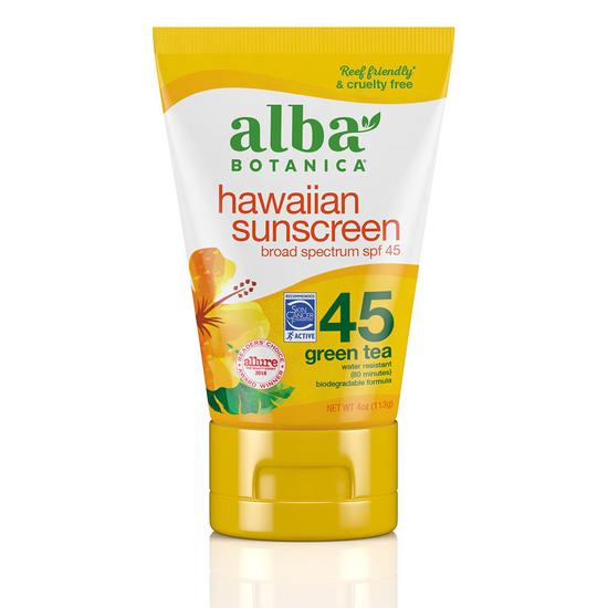 Alba Botanica Green Tea Sunscreen SPF45 113g