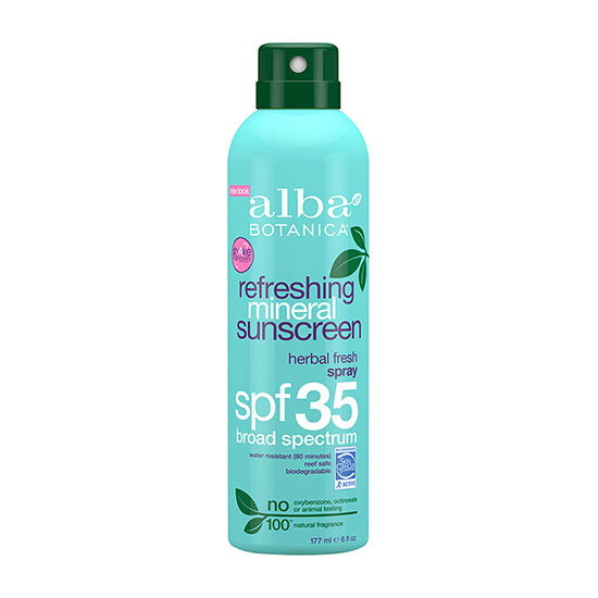Alba Botanica Refreshing Mineral Spray SPF35 177ml