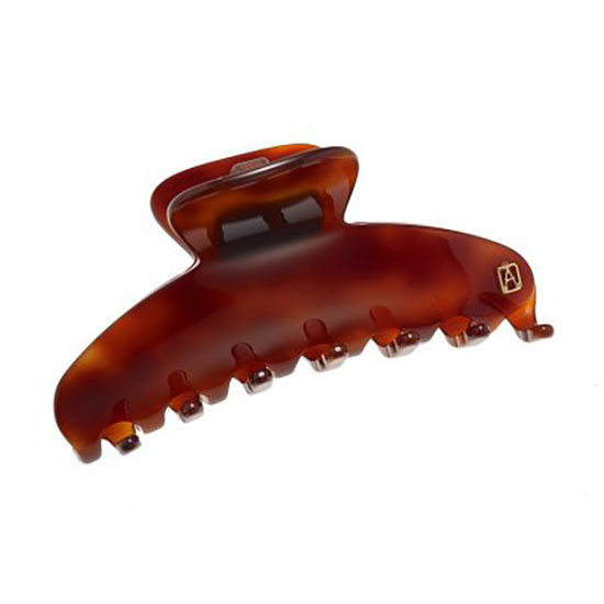 Alexandre de Paris Hair Clip Classic Brown 8.5cm