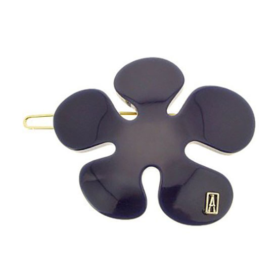 Alexandre de Paris Hair Slide Ballpoint Flower Blue