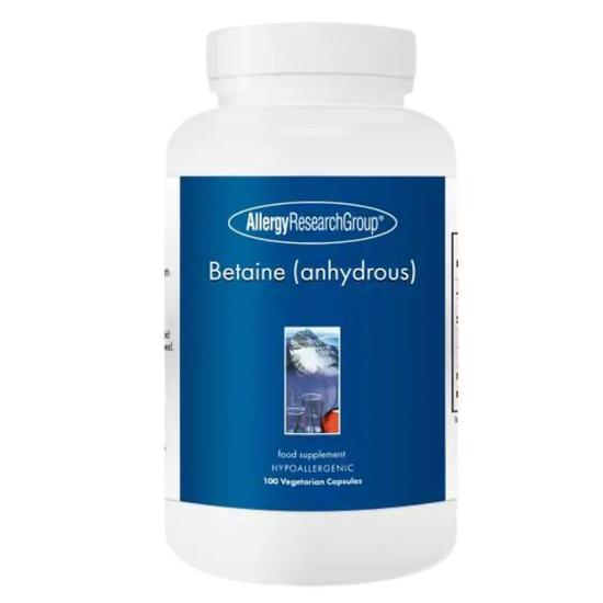 Allergy Research Group Betaine Anhydrous 750mg Capsules 100 Capsules