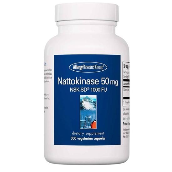 Allergy Research Group Nattokinase NSK-SD 50mg Capsules 300 Capsules