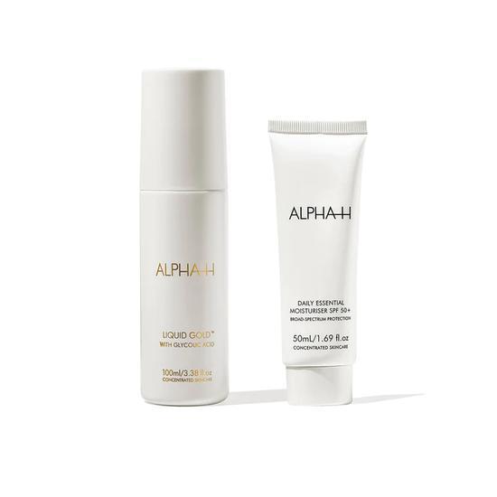 Alpha-H Glow & Protect Duo Liquid Gold + Daily Essential SPF Moisturiser