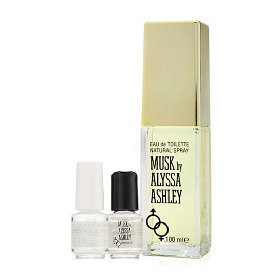 Alyssa Ashley Musk Eau de Toilette and 2 Oils 100ml