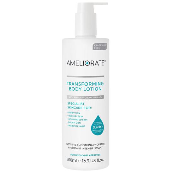 AMELIORATE Fragrance Free Transforming Body Lotion 500ml