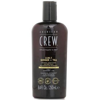 American Crew 3-in-1 Ginger + Tea Shampoo, Conditioner & Body Wash 250ml