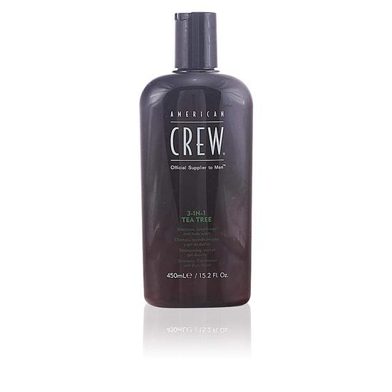 American Crew 3 In 1 Tea Tree Shampoo Conditioner & Body Wash 450ml