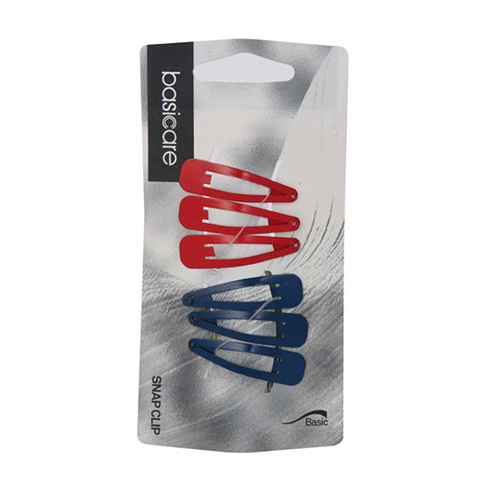 Amirose Snap Clips Small 6 Pack Blue & Red