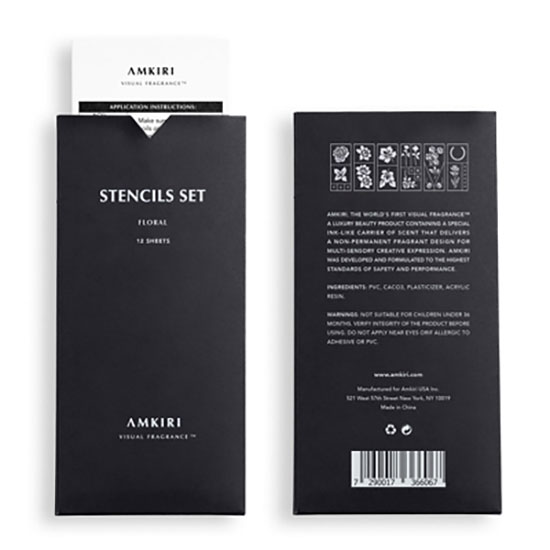 AMKIRI 12 Sheets Stencil Set Floral