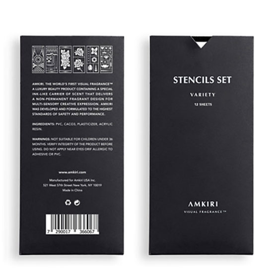 AMKIRI 12 Sheets Stencil Set Variety