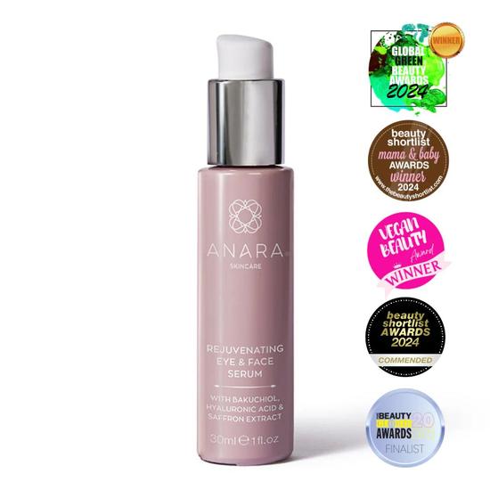 Anara Skincare Rejuvenating Eye & Face Serum Hydrates, Brightens, Firms, Smooths