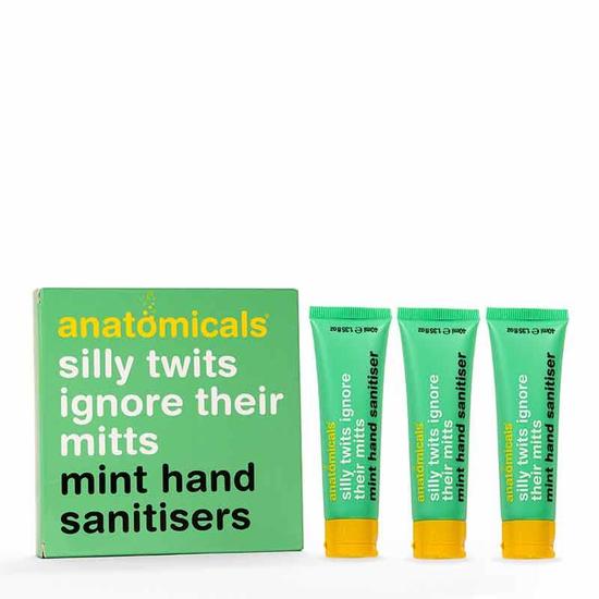 Anatomicals Silly Twits Ignore Their Mitts Mint Hand Sanitisers