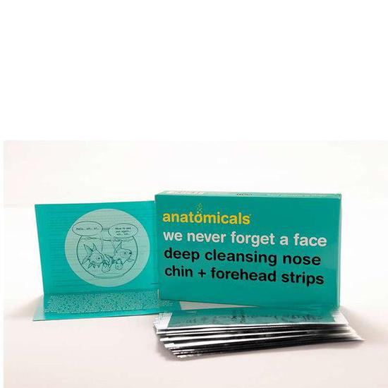 Anatomicals We Never Forget A Face Deep Cleansing Nose, Chin + Forehead Strips