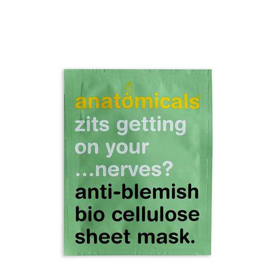 Anatomicals Zits Getting On Your Nerves? Anti-Blemish Bio Cellulose Sheet Mask