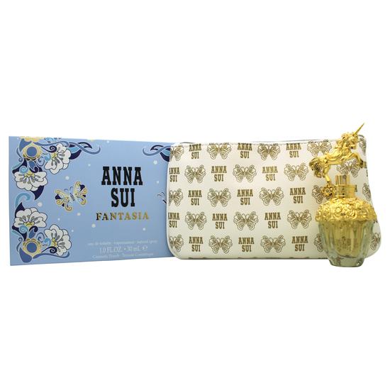 Anna Sui Fantasia 2 Piece Gift Set Eau De Toilette + Pouch 30ml