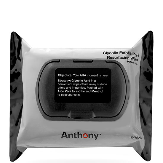 Anthony Glycolic Exfoliating & Resurfacing Wipes