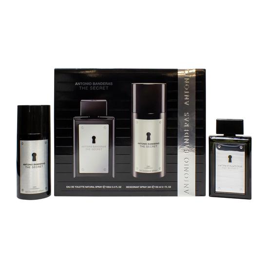 Antonio Banderas The Secret Gift Set 50ml Eau De Toilette + 150ml Deodorant Spray